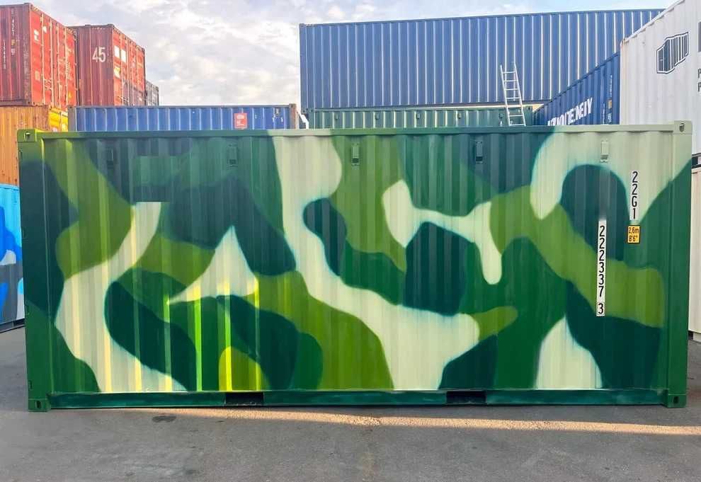 Container maritim de 20 de picioare – Camuflaj
