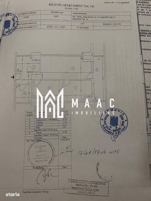 Apartament 3 camere, zona Kaufland Ostroveni