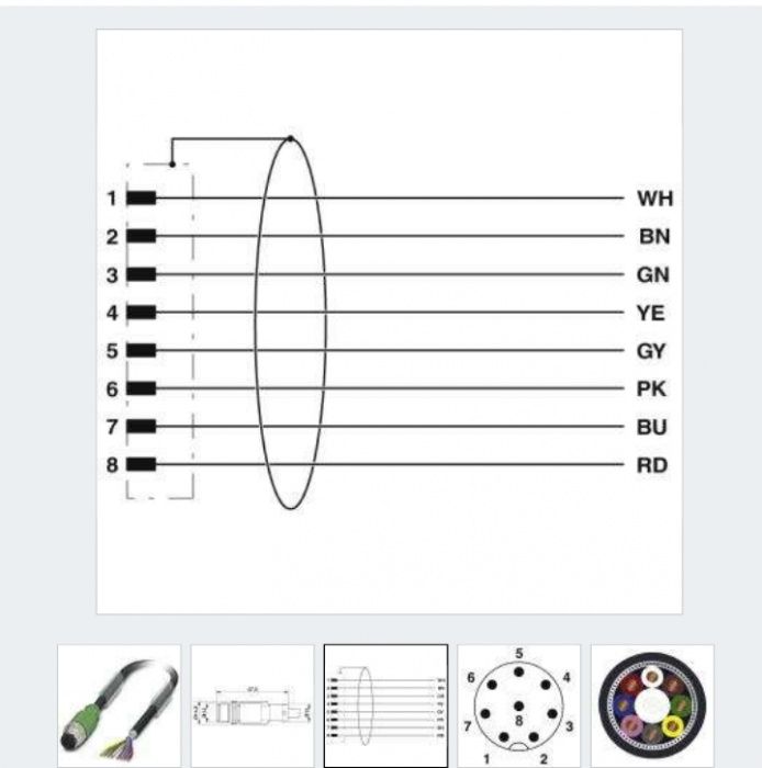 Разъём-кабель для датчика, новый L-3m