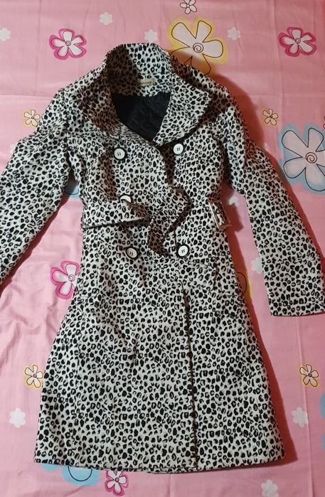 Palton animal-print