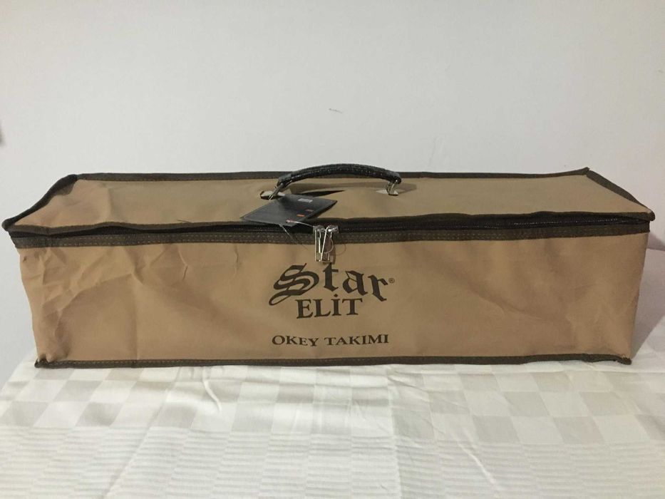 Joc Remi Remy Rummy Star Elit din lemn masiv, lăcuit. SIGILAT!