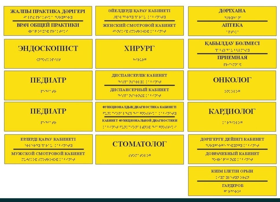 Тактильные таблички