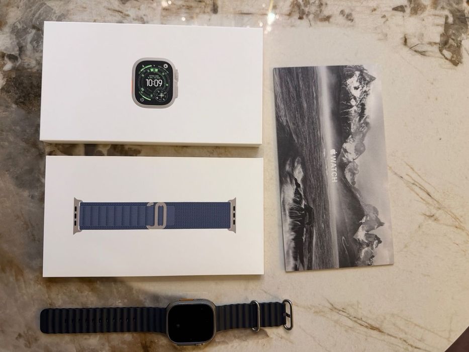 Apple Watch Ultra 3 - 99% Състояние на батерията + Оригинални аксесоари