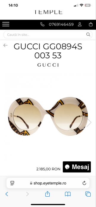 Ochelari Gucci deosebiti