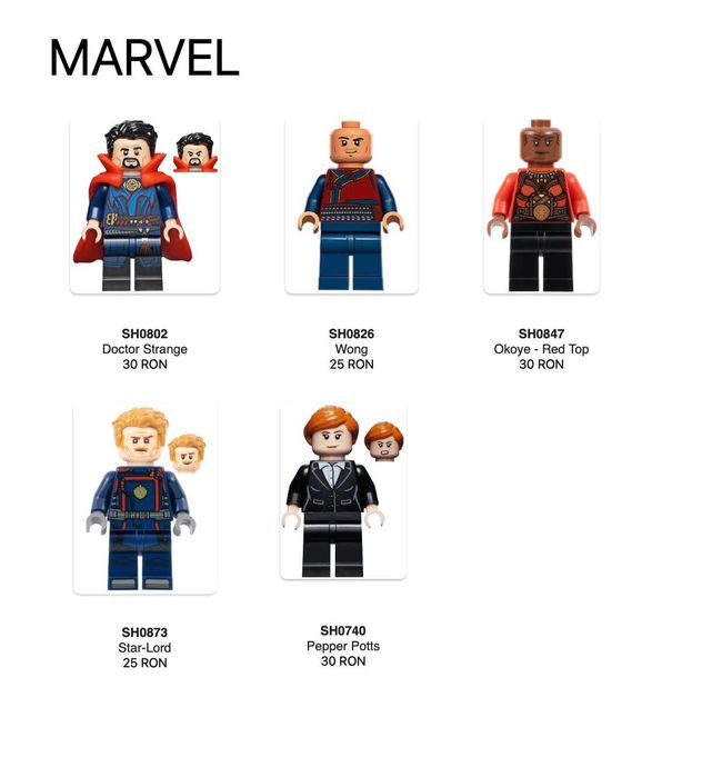 LEGO Minifigurine Star Wars, Marvel, Harry Potter, Disney, CMF