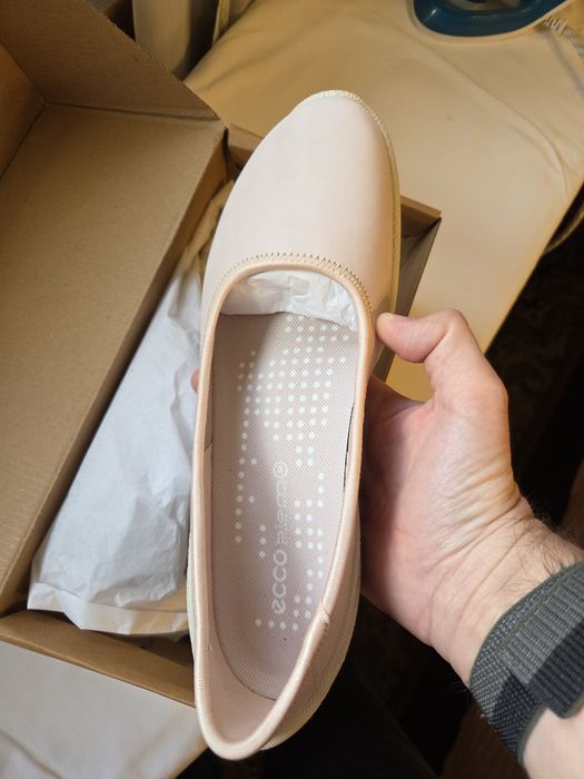 Балетка лофер мокассин Ecco Biom (нубук, кожа) оригинал