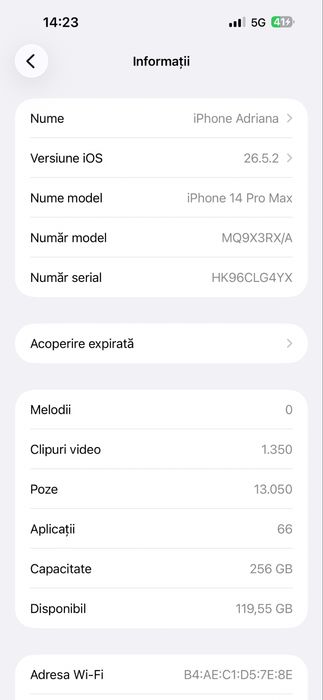 Iphone 14 prox max 256