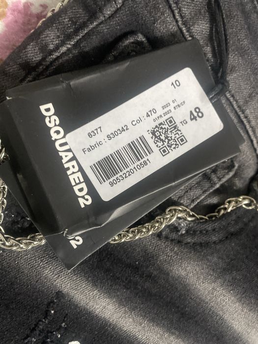 Blugi scurti barbati negri  dsq2 calitate premium