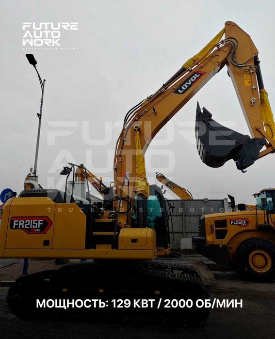 Экономичный и мощный гусеничный экскаватор Lovol FR215F