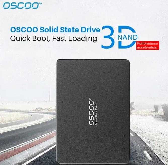 DVR NVR SMART SSD 120GB SATAIII 6Gb/s 2.5" SATA R560 WR500 3D TLC Nand Flash NVME SMI TRIM NCQ Форм фактор 2.5-инчов твърд диск Марка OSCOO или EAGET