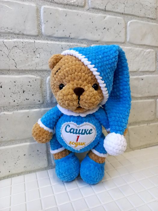 Ручная работа. Плюшевые мишки. Вязаные игрушки