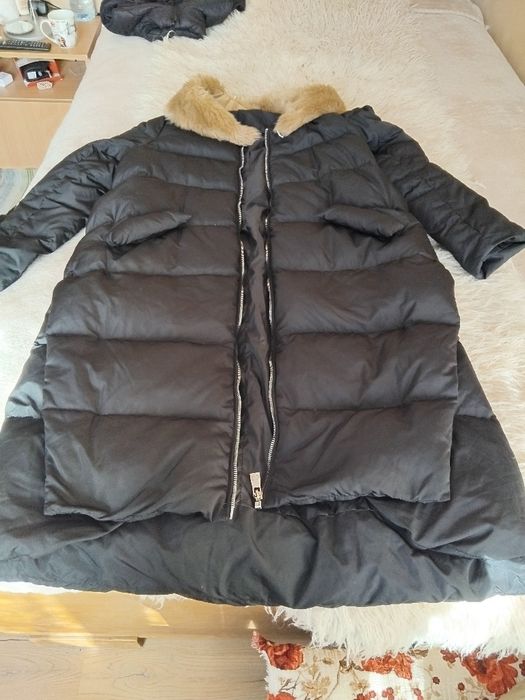 Зимно яке размер М/Л черен цвят като ново парка грейка