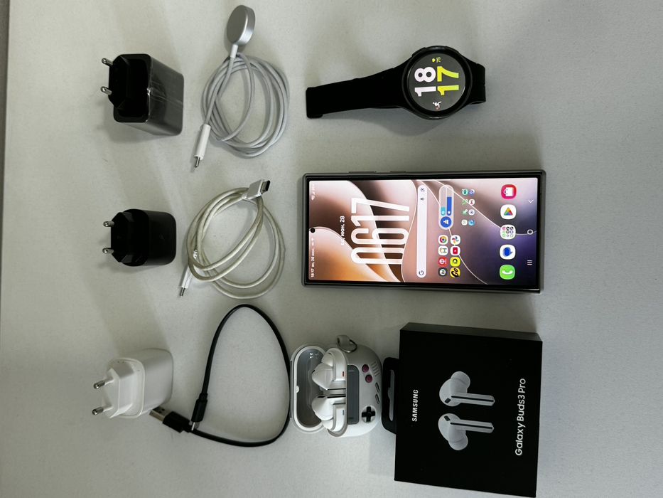 Samsung S24 Ultra Buds 3 pro Watch 5 pro