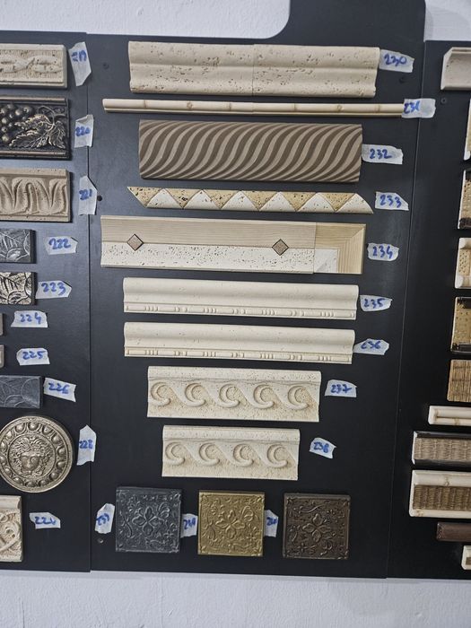 Elemente decorative din marmură și travertin  brâuri, baghete, profile
