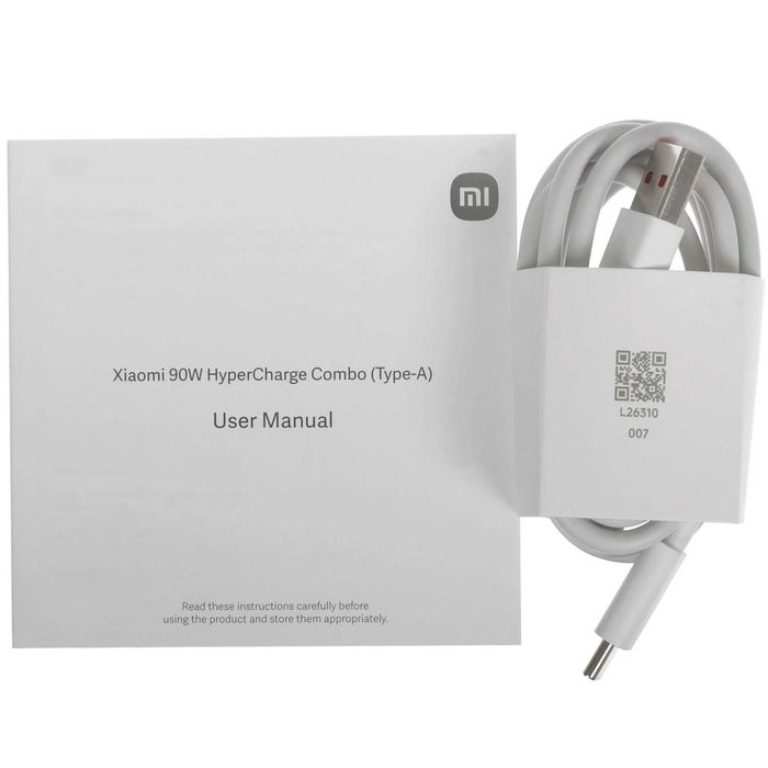 Зарядное устройство Xiaomi 90W HyperCharge Combo (Type-A) белый