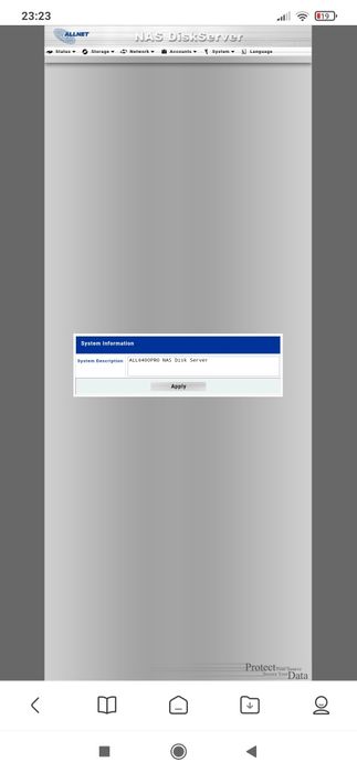 NAS ALLNET ALL6400PRO unitate stocare online,hdd extern,cloud personal