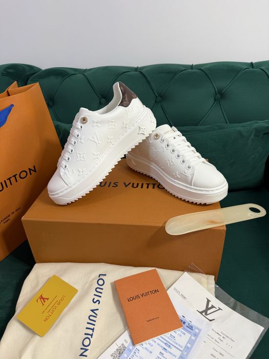 Adidasi Louis Vuitton piele naturala 100% Full Box colectie noua