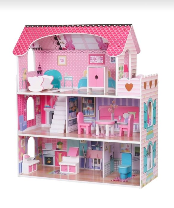 Casuta din lemn  pentru papusi