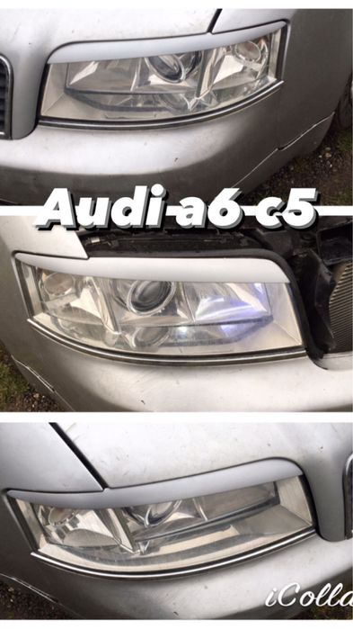 Pleoape din plastic pentru far Audi a6 c6 4f, a6 c5, a5