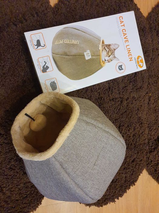 Accesoriu de ascundere pentru pisici Cat Cave Linen