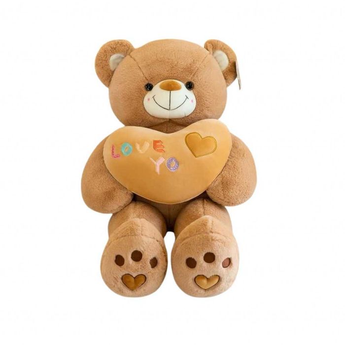 Голямо плюшено мече, със сърчице