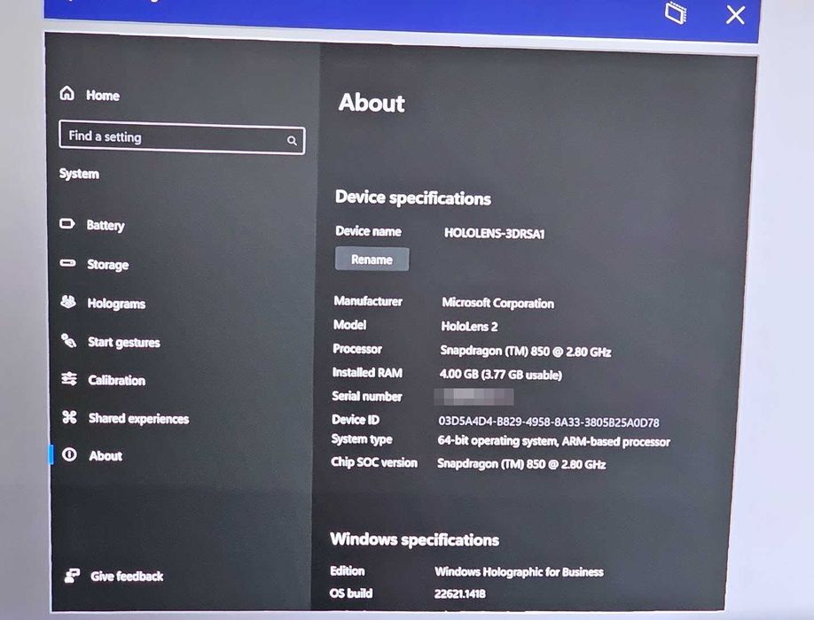 Microsoft Hololens 2