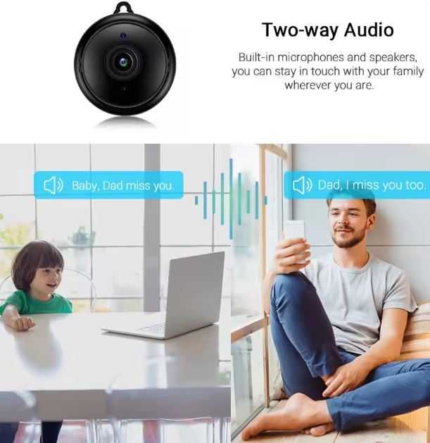 Mini Camera de supraveghere, Wireless, Night Vision, Motion Detection