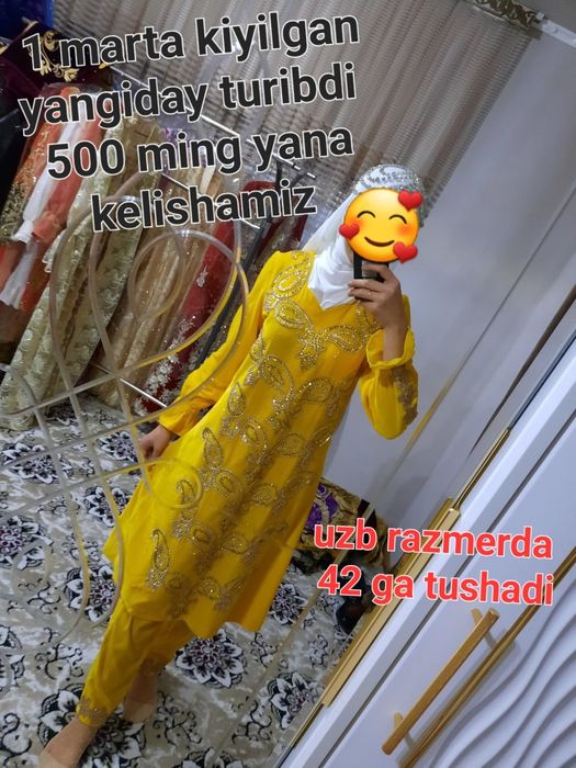 Kelinlik liboslari holati yangiday 1 marta kiyilgan