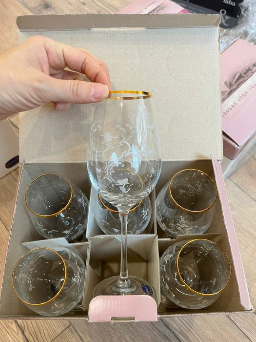 Фужер багемское стекло