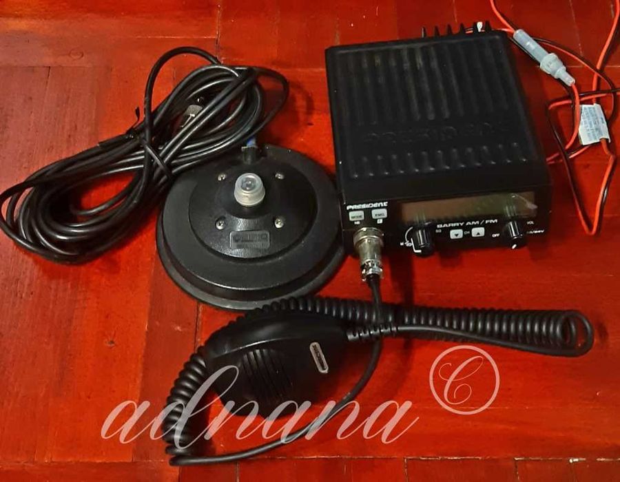 Statie Radio CB President BARRY 12/24v + Suport magnetic Sirio 125 PL