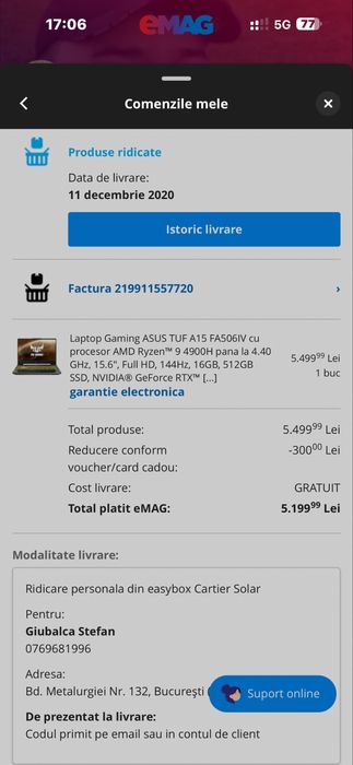 Vand Laptop Gaming Asus TUF A15