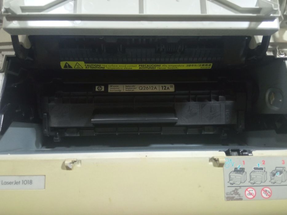 Надежный принтер HP LaserJet 1018 — Обслужен, с родным картриджем