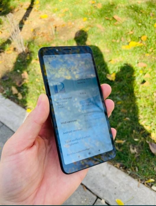 Redmi 7A 32/2 GB
Xotira 32 gb 
Dastavka xizmati mavjud
Xolati