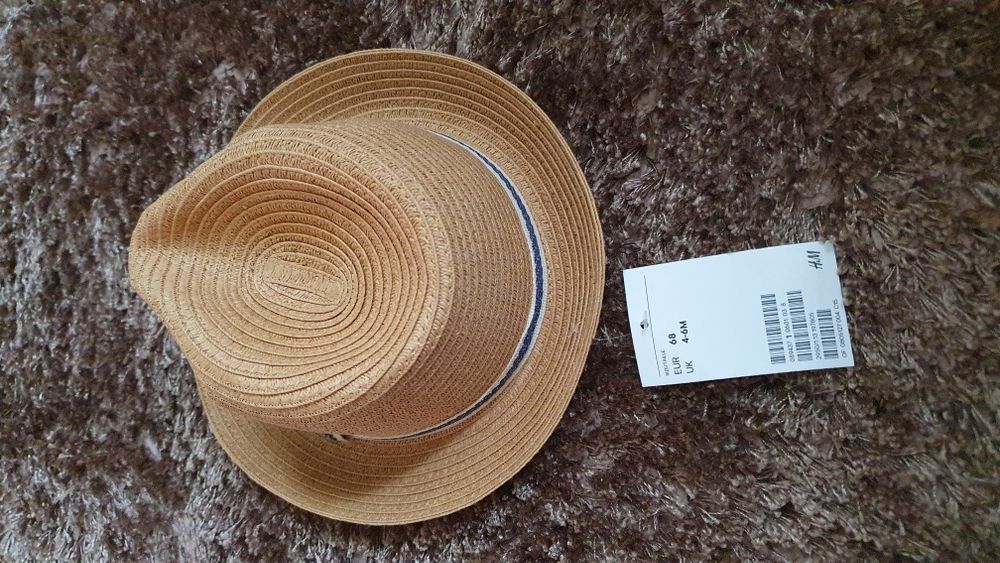 Palarie de paie bebelusi H&M