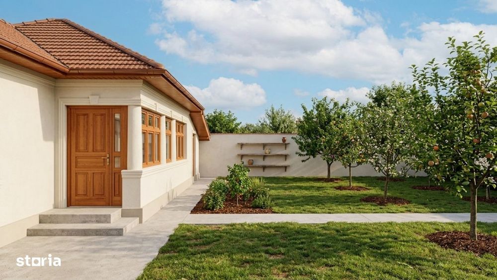 Casa rurala cu gradina mare, langa Bucuresti