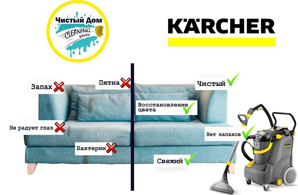 Чистка мягкой мебели