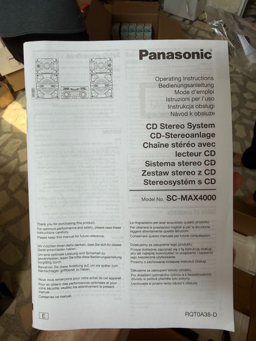 Sistem Audio Panasonic SC Max4000