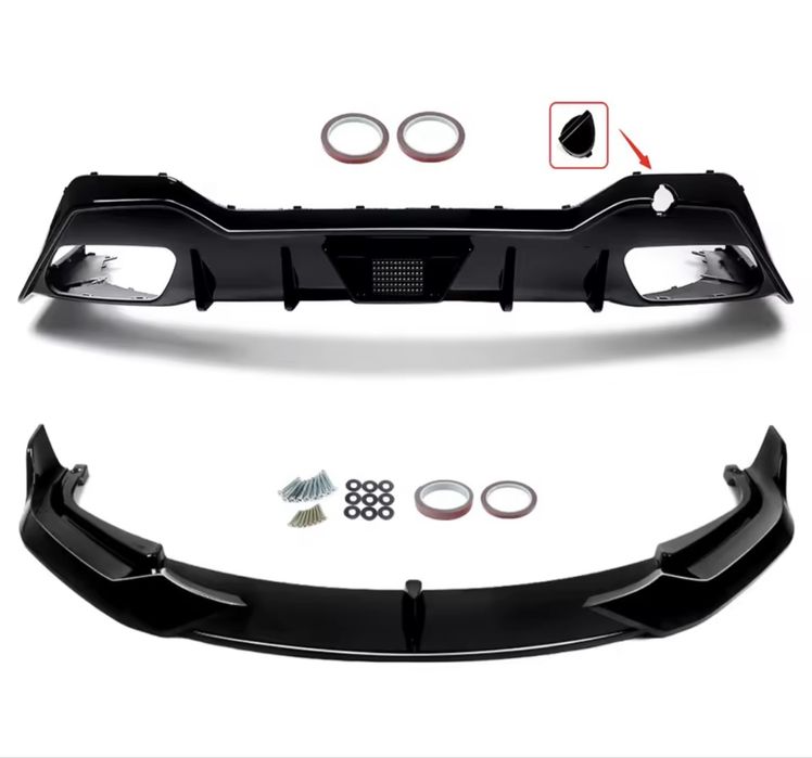 Difuzor Ornament Evacuare Bara Spate BMW seria 8 G14 G15 G16 stop Led