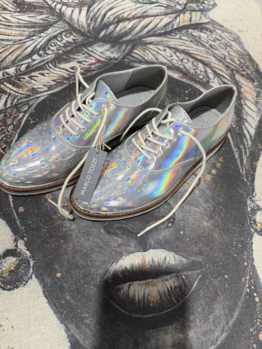 Дамски обувки естествена кожа Marco Tozzi