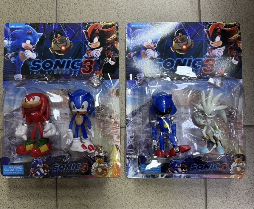 Комплект 2 броя фигурки Соник 3, Sonic 3
