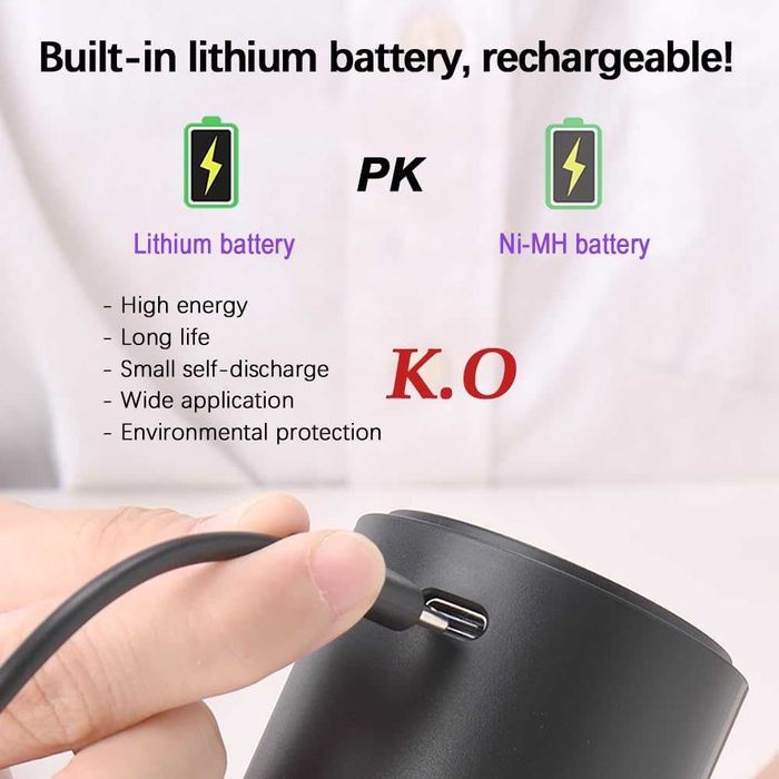 AIKARO - Електрически аератор за вино, презареждащ се, автоматичен