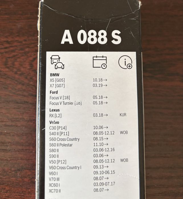 Продавам оригинални чистачки Bosch Aero Twin A 088 S Volvo V50