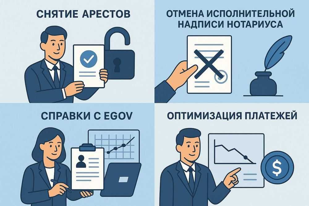 Снятие арестов график платежей