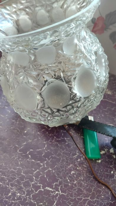 Старинен абажур декорация плетена кошница