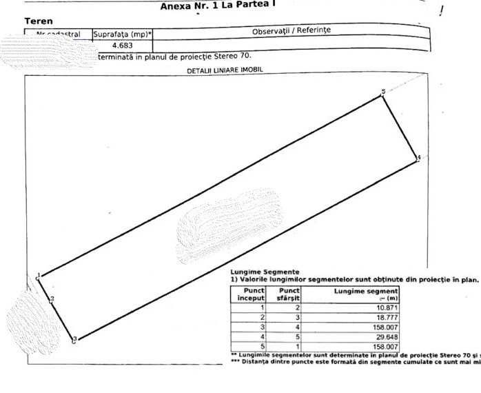 Teren Gulia - Str La Trei Vulturi - zona linistita - 4.700 mp cu deschidere 30 m - permite parcelare 10-11 loturi