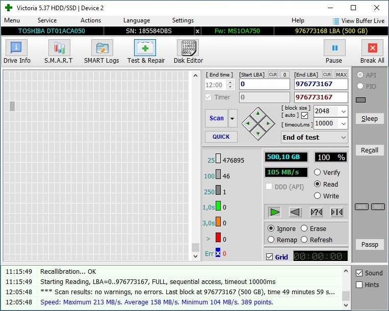 Жесткий диск HDD Toshiba 500GB