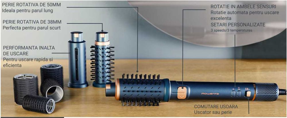 Perie rotativa Rowenta Air Rotate UB9920E0 Garantie 2 ani, sigilat