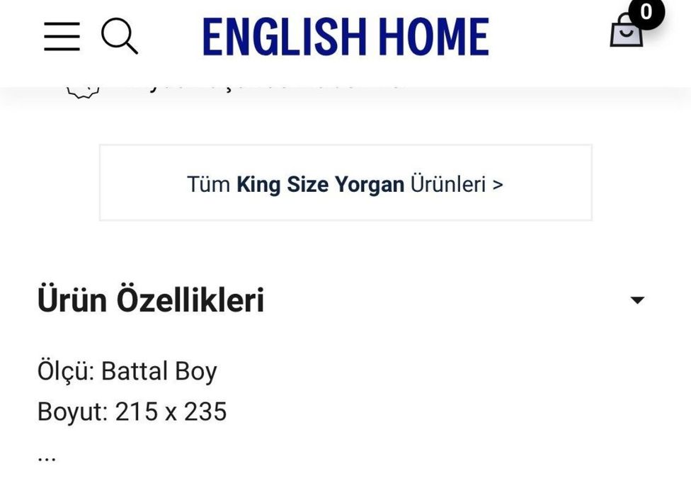 Одеяло Турция English Home 215×235 см