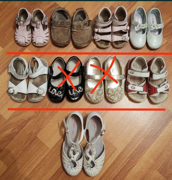 Детская обувь, чешки разных размеров. Есть торг.