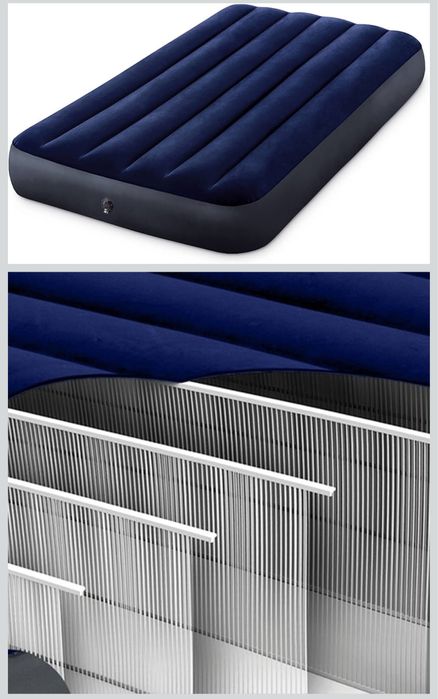 Надуваем матрак INTEX